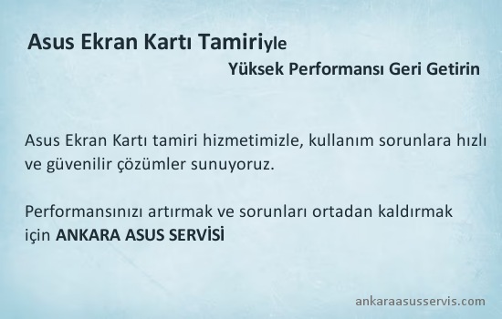 Asus Notebook Chip Değişimi ve Tamiri Ankara